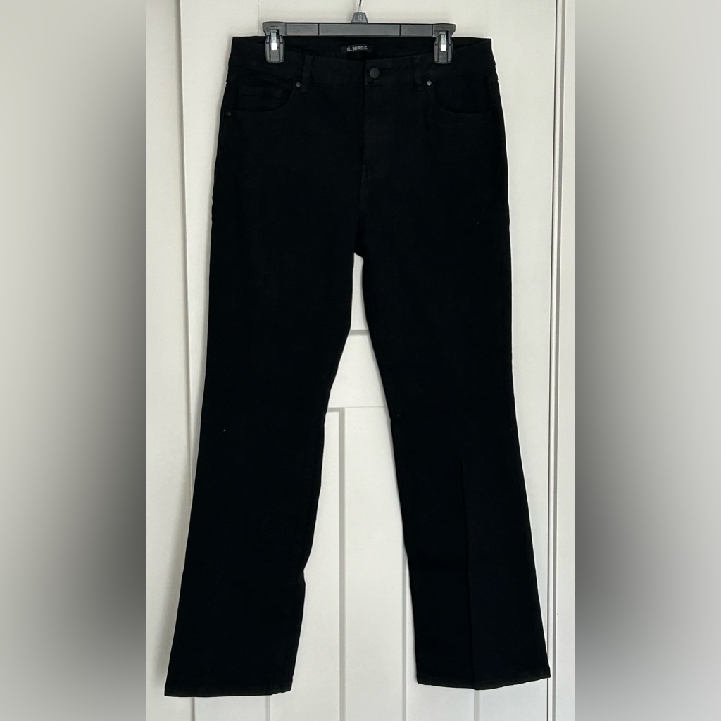 DJeans Black Flare Stretch Denim Jean